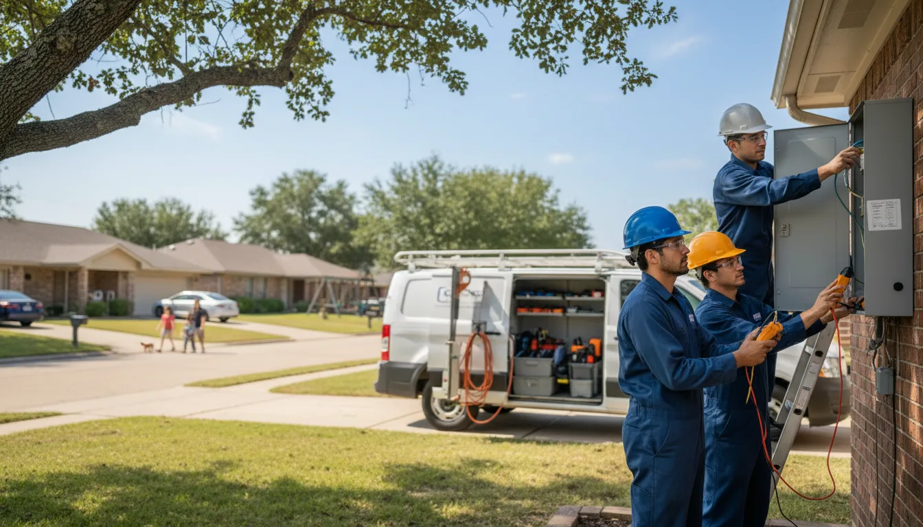 Certified electrician providing emergency electrical services in Clarendon, TX